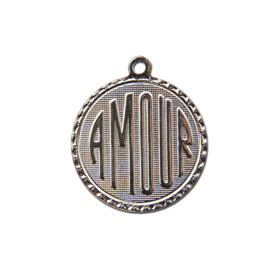 Amour Word Charm with Loop (4)