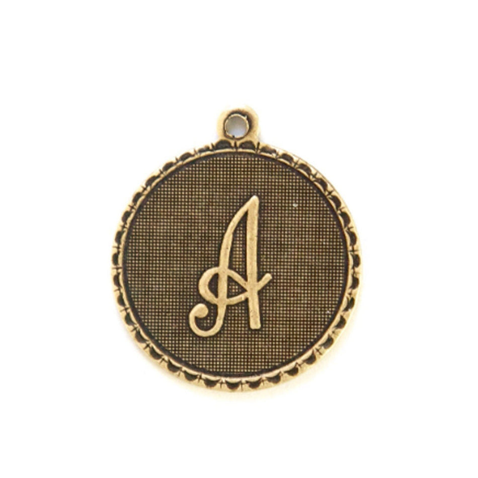 Letter A Charm with Loop (4)