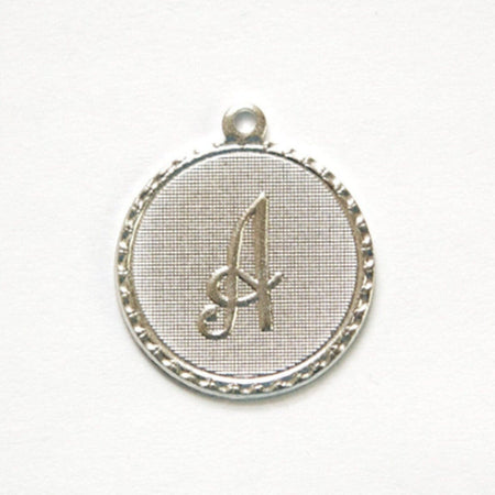 Letter A Charm with Loop (4)