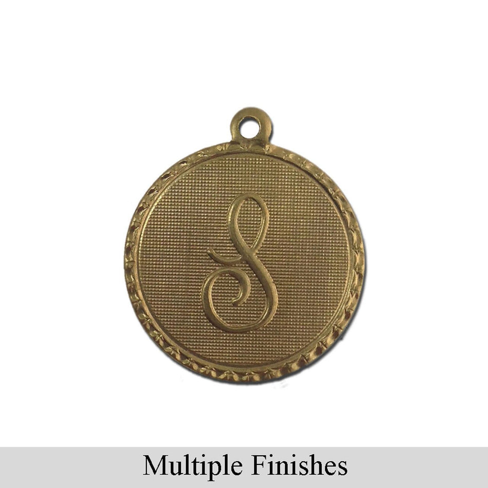 Letter S Charm with Loop (4)
