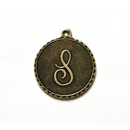 Letter S Charm with Loop (4)