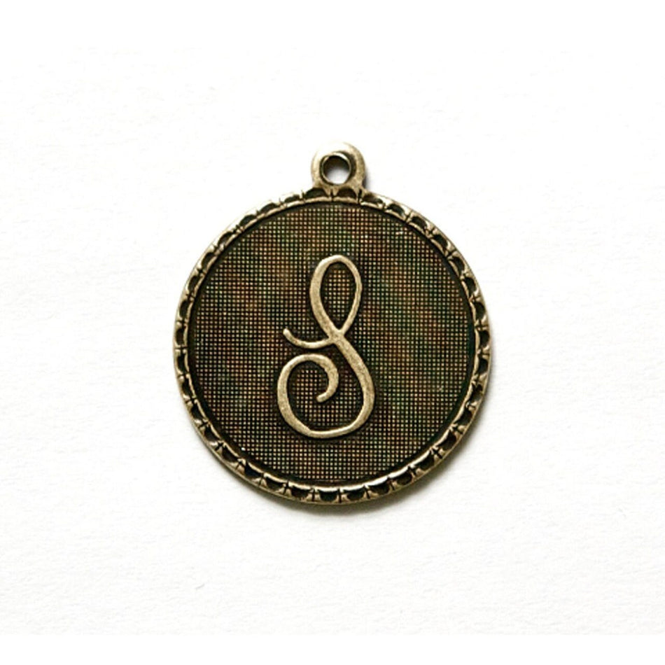 Letter S Charm with Loop (4)