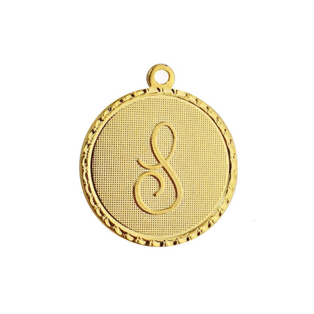 Letter S Charm with Loop (4)