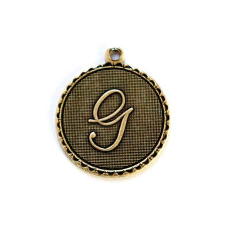 Letter G Charm with Loop (4)