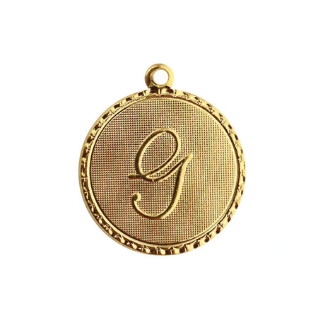 Letter G Charm with Loop (4)