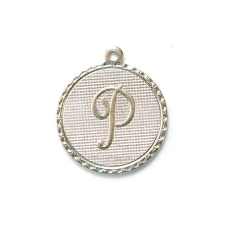 Letter P Charm with Loop (4)