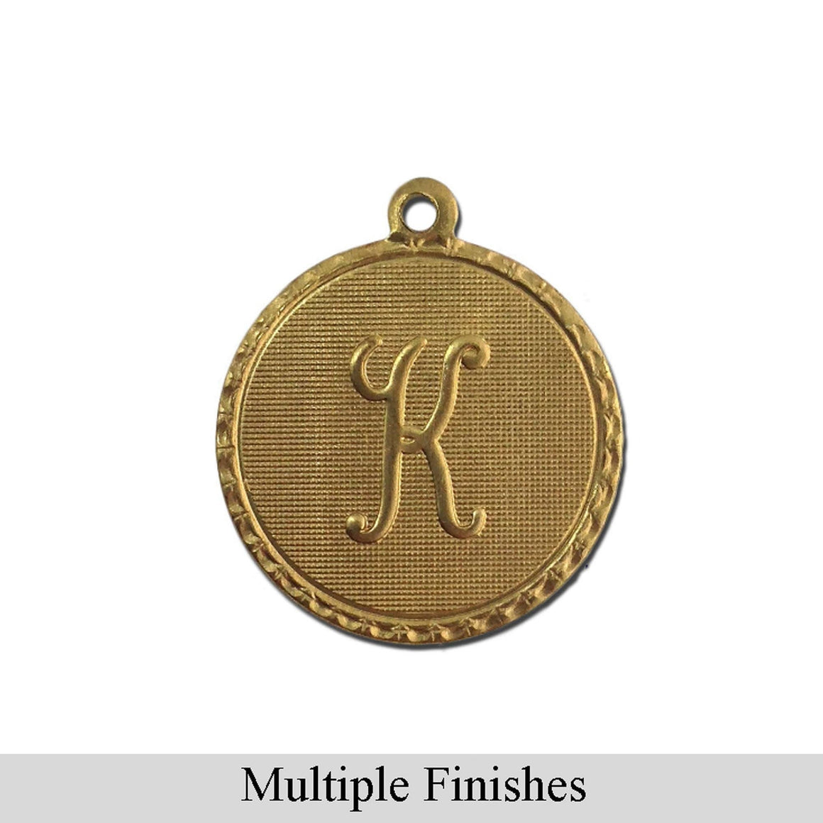 Letter K Charm with Loop (4)