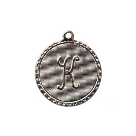 Letter K Charm with Loop (4)