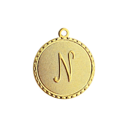 Letter N Charm with Loop (4)