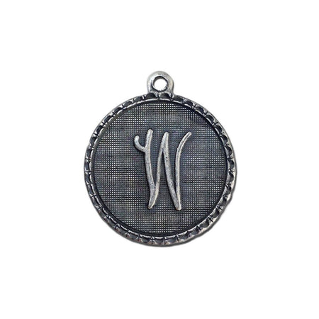 Letter W Charm with Loop (4)