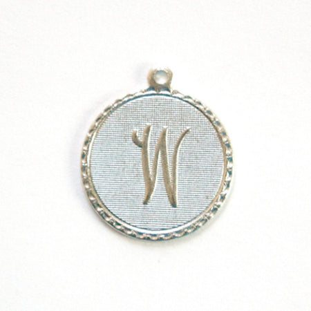 Letter W Charm with Loop (4)