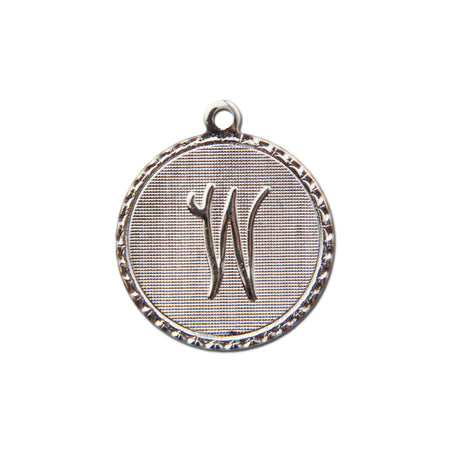 Letter W Charm with Loop (4)