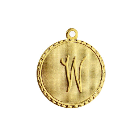 Letter W Charm with Loop (4)