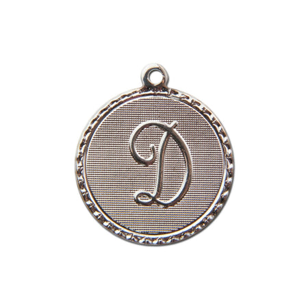 Letter D Charm with Loop (4)