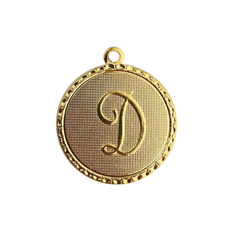 Letter D Charm with Loop (4)