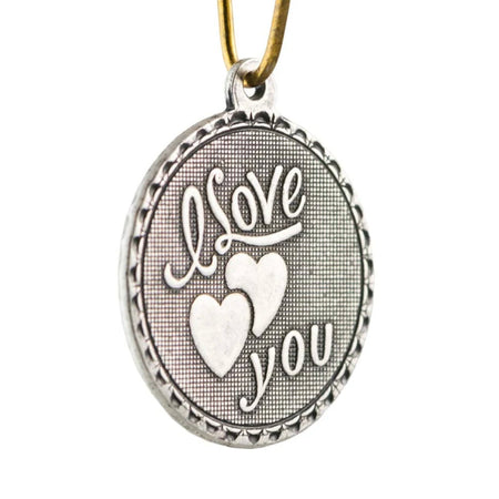 I Love You with Hearts Word Charm with Loop (4)
