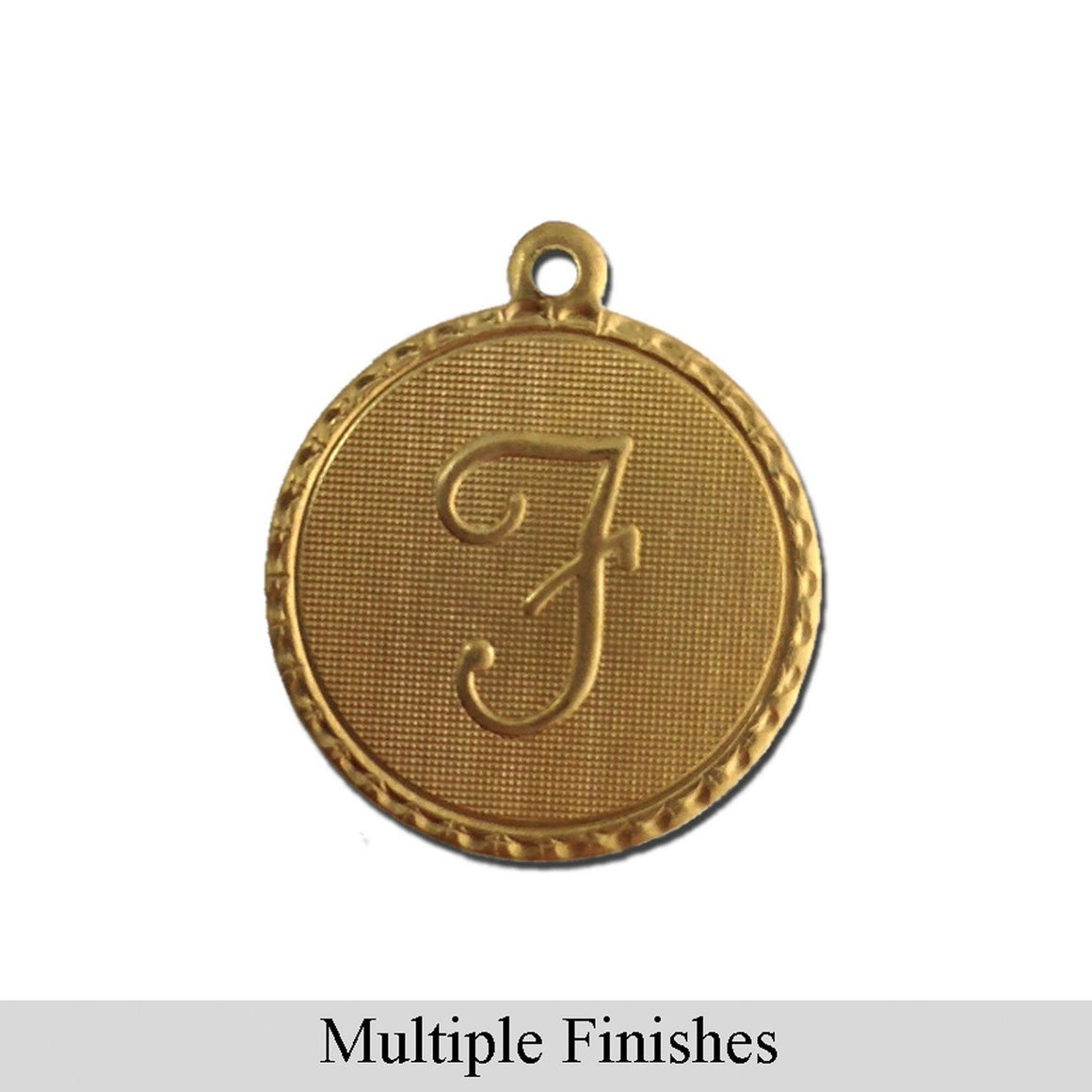 Letter F Charm with Loop (4)