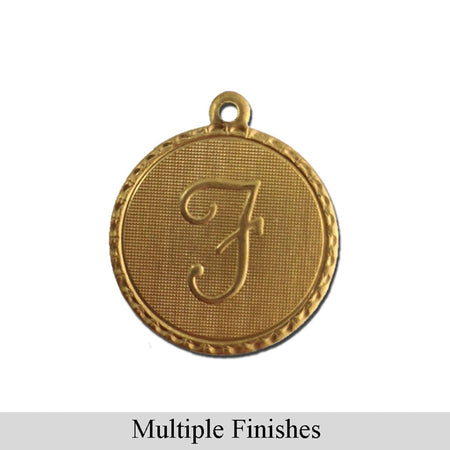 Letter F Charm with Loop (4)