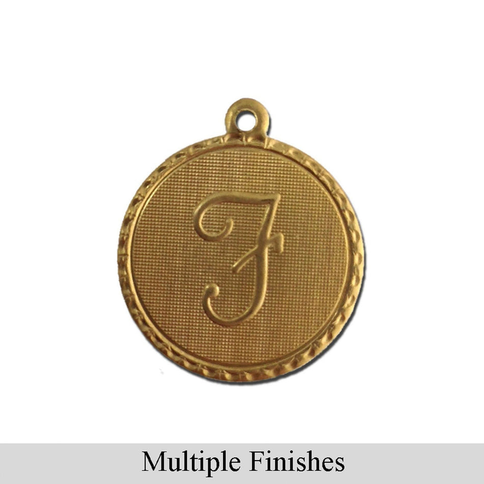 Letter F Charm with Loop (4)