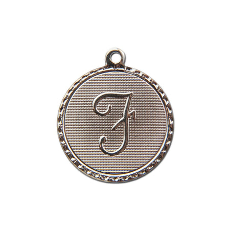 Letter F Charm with Loop (4)