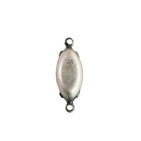 15x7mm Opaque Yellow Glass Navette Stone in 2 Loop Setting