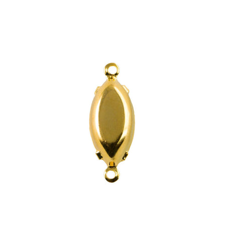 15x7mm Opaque Red Glass Navette Stone in 2 Loop Setting