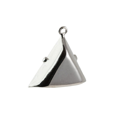 20mm Topaz Faceted Acrylic Triangle Stone in 1 Loop Setting