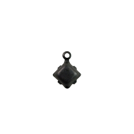 6mm Light Blue Moonglow Glass Square Stone in 1 Loop Setting
