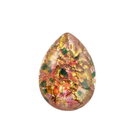 25x18mm Light Topaz Opal Glass Teardrop Cabochon (1)