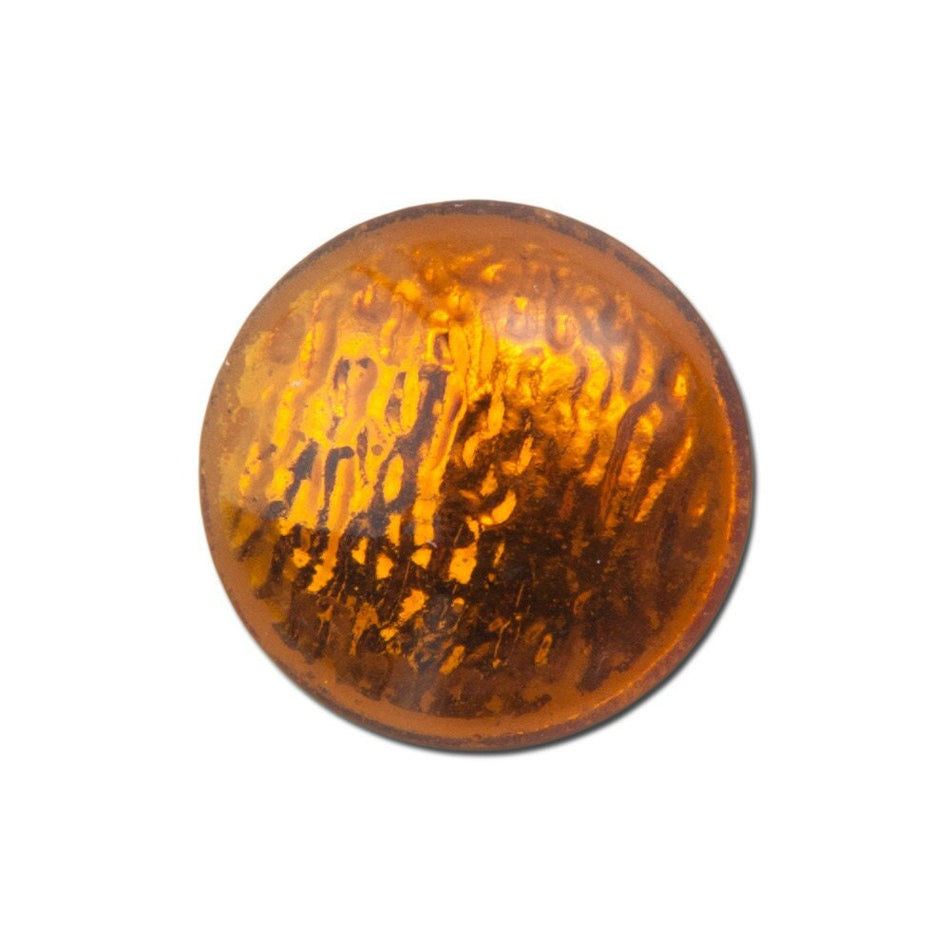 Vintage Metallic Golden Topaz Glass Cabochons 11mm (4) cab518B