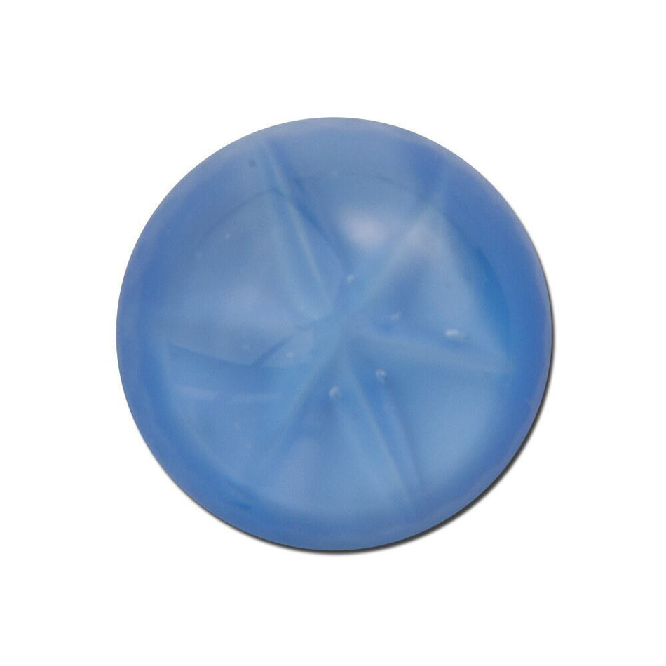 Vintage Blue Moonglow Glass Star Cabochons 11mm (2) cab699E