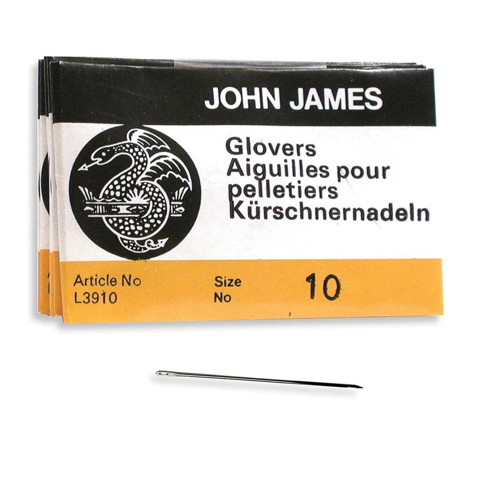 Size 10 Glovers John James English Needles