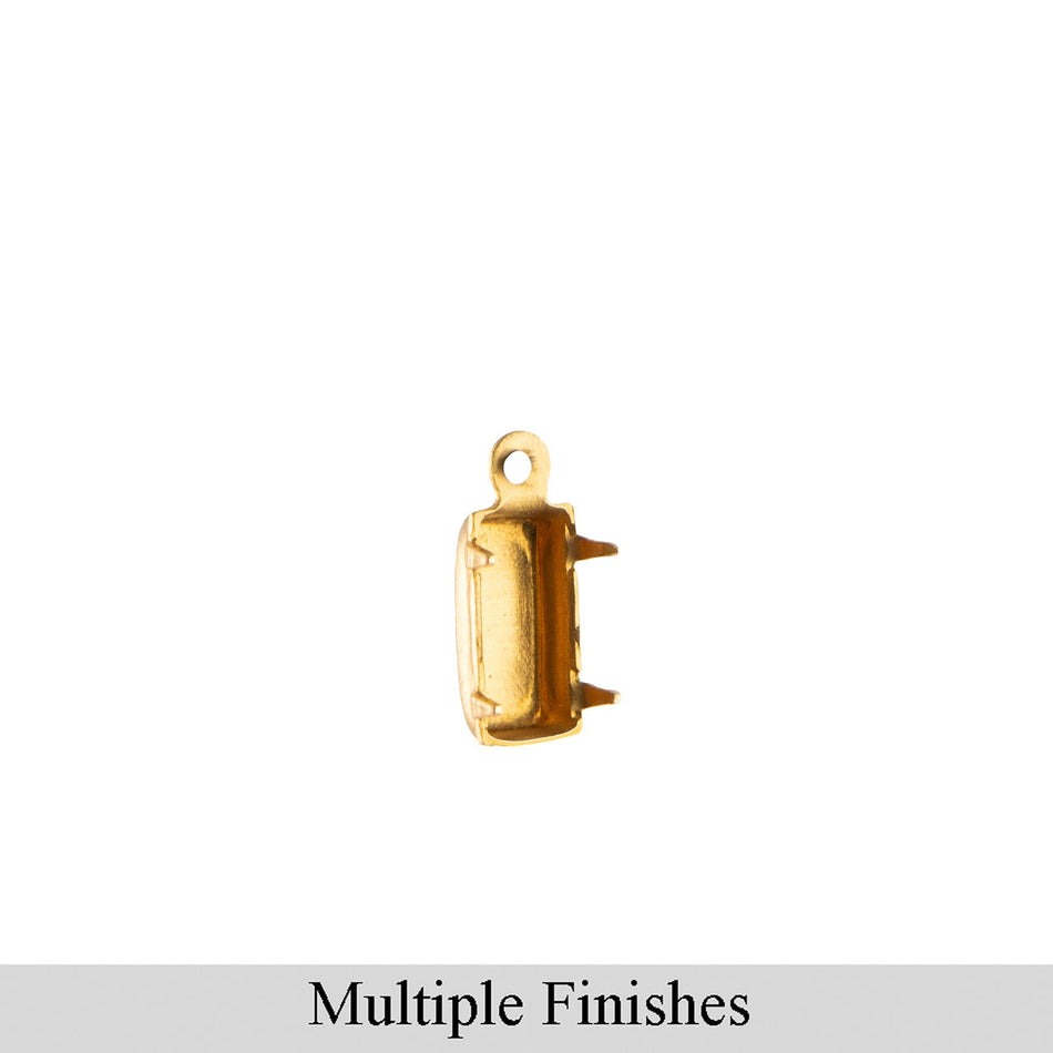 8x4mm Baguette 1 Loop Closed Back Settings (20)