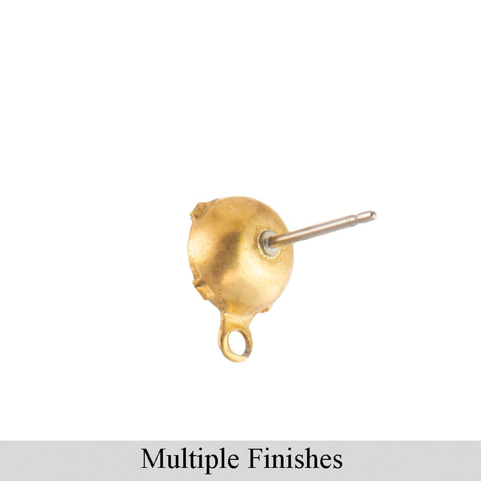 35ss Round 1 Loop Closed Back Settings with Post (10)
