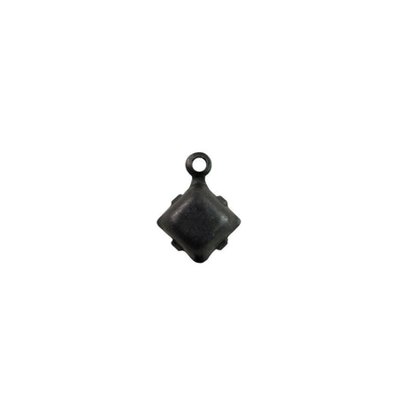 6mm Navy Glass Square Stone in 1 Loop Setting