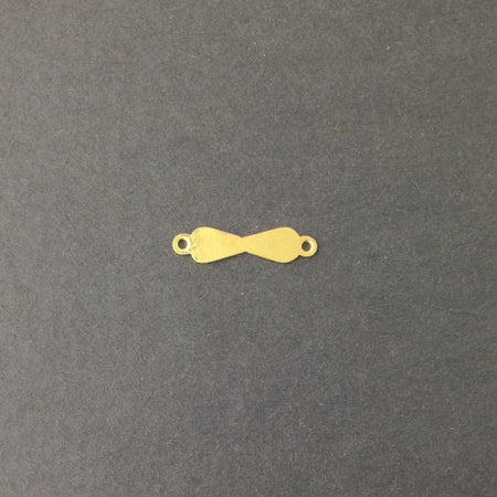 2 Loop Gold Plated Solid Figure Eight Connector Drops (15) mtl359C