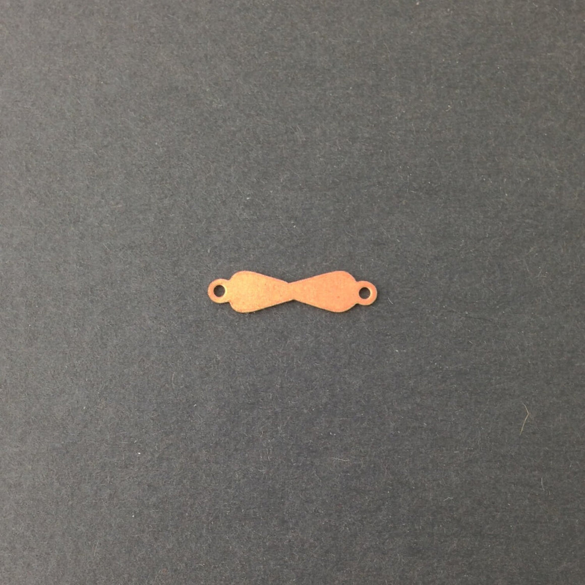 2 Loop Raw Brass Solid Figure Eight Connector Drops (15) mtl359D