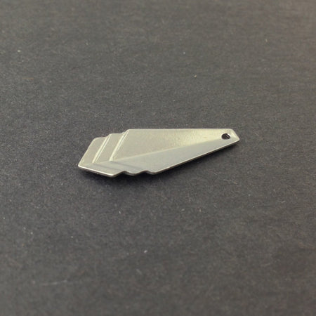 Silver Plated Layered Triangle Pendant Charm Drop SM (6) mtl065K