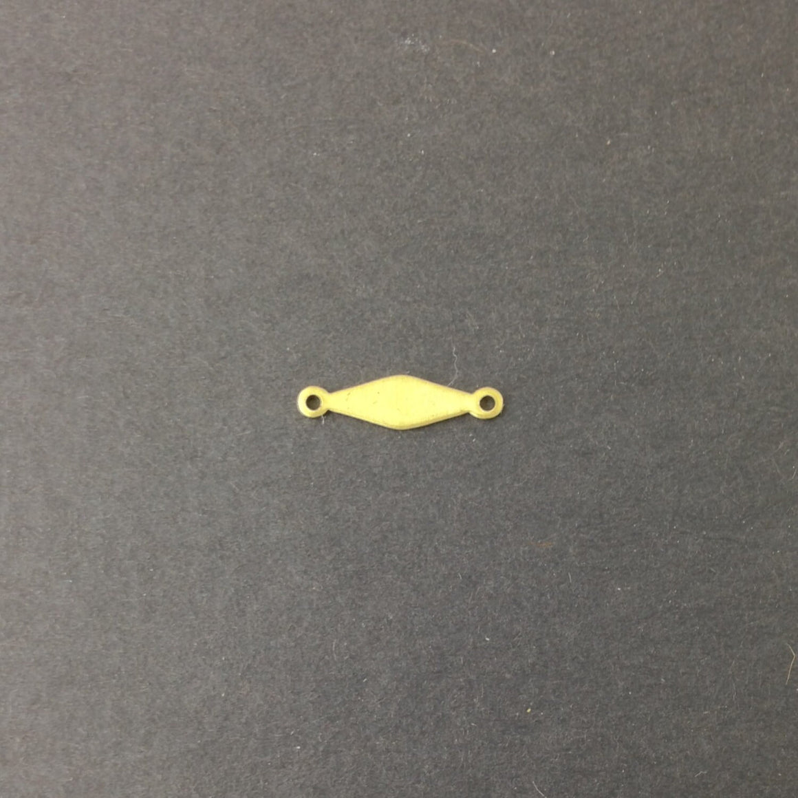 2 Loop Gold Plated Solid Diamond Connector Drops (15) mtl359A