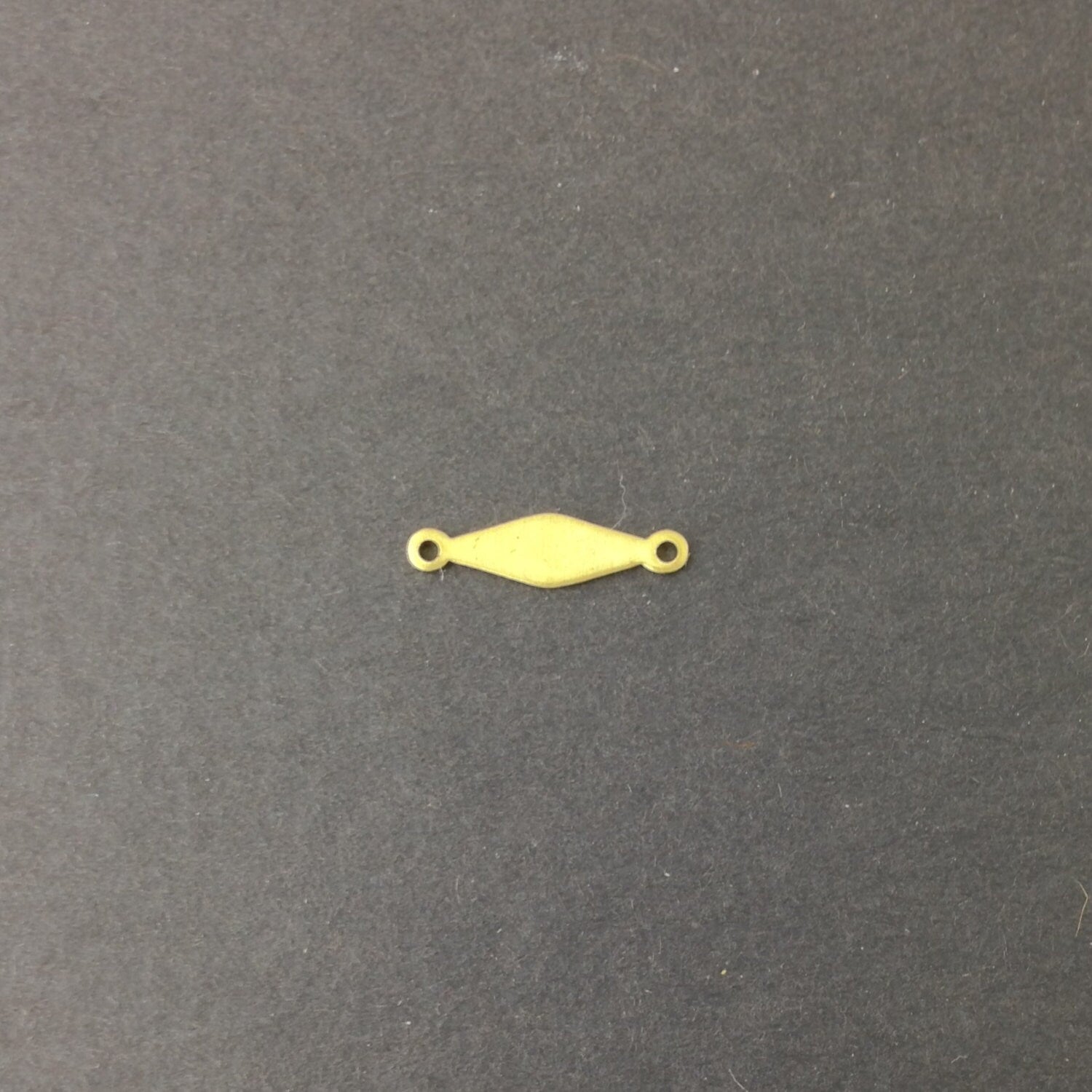 2 Loop Gold Plated Solid Diamond Connector Drops (15) mtl359A
