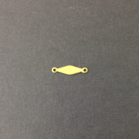 2 Loop Gold Plated Solid Diamond Connector Drops (15) mtl359A