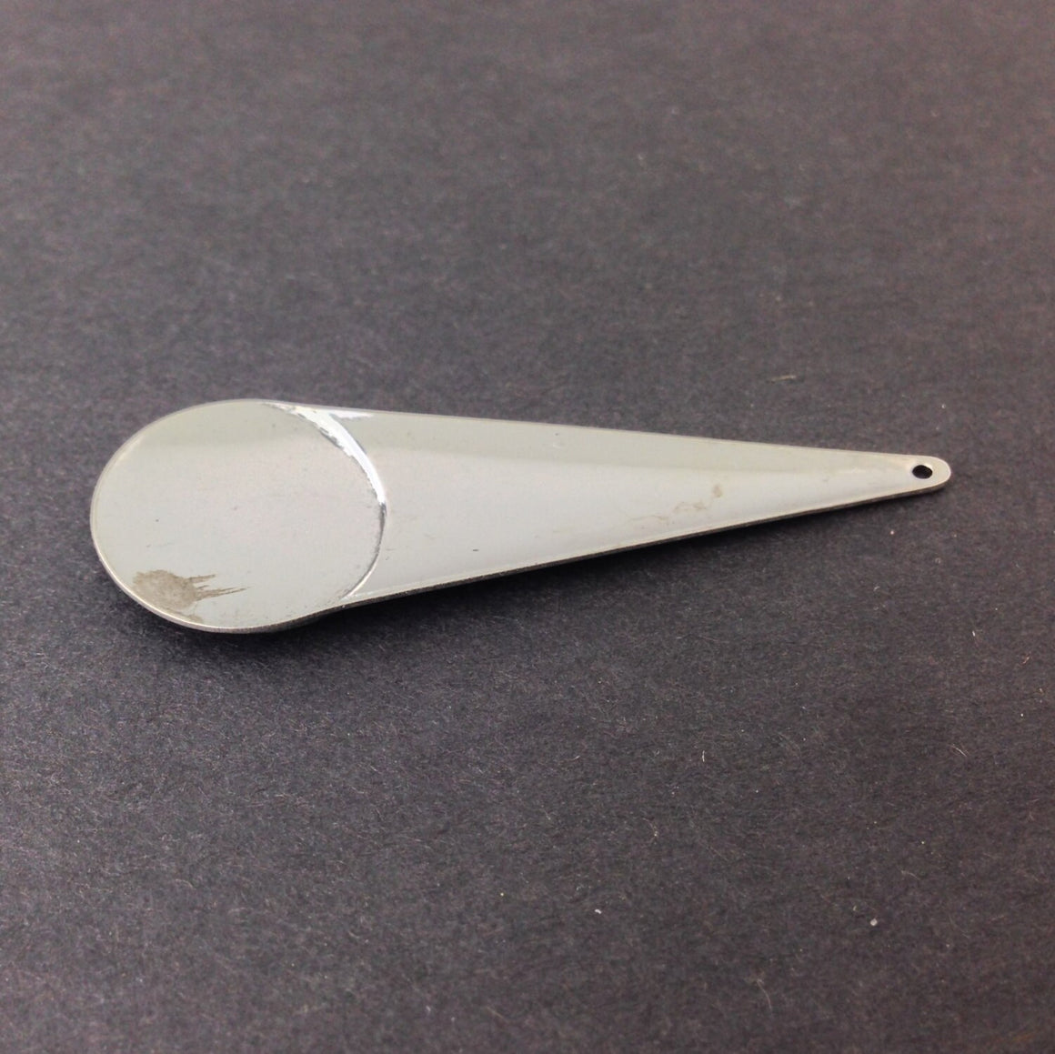 Long Silver Plated Geometric Circle Pendant Drop (4) mtl065F