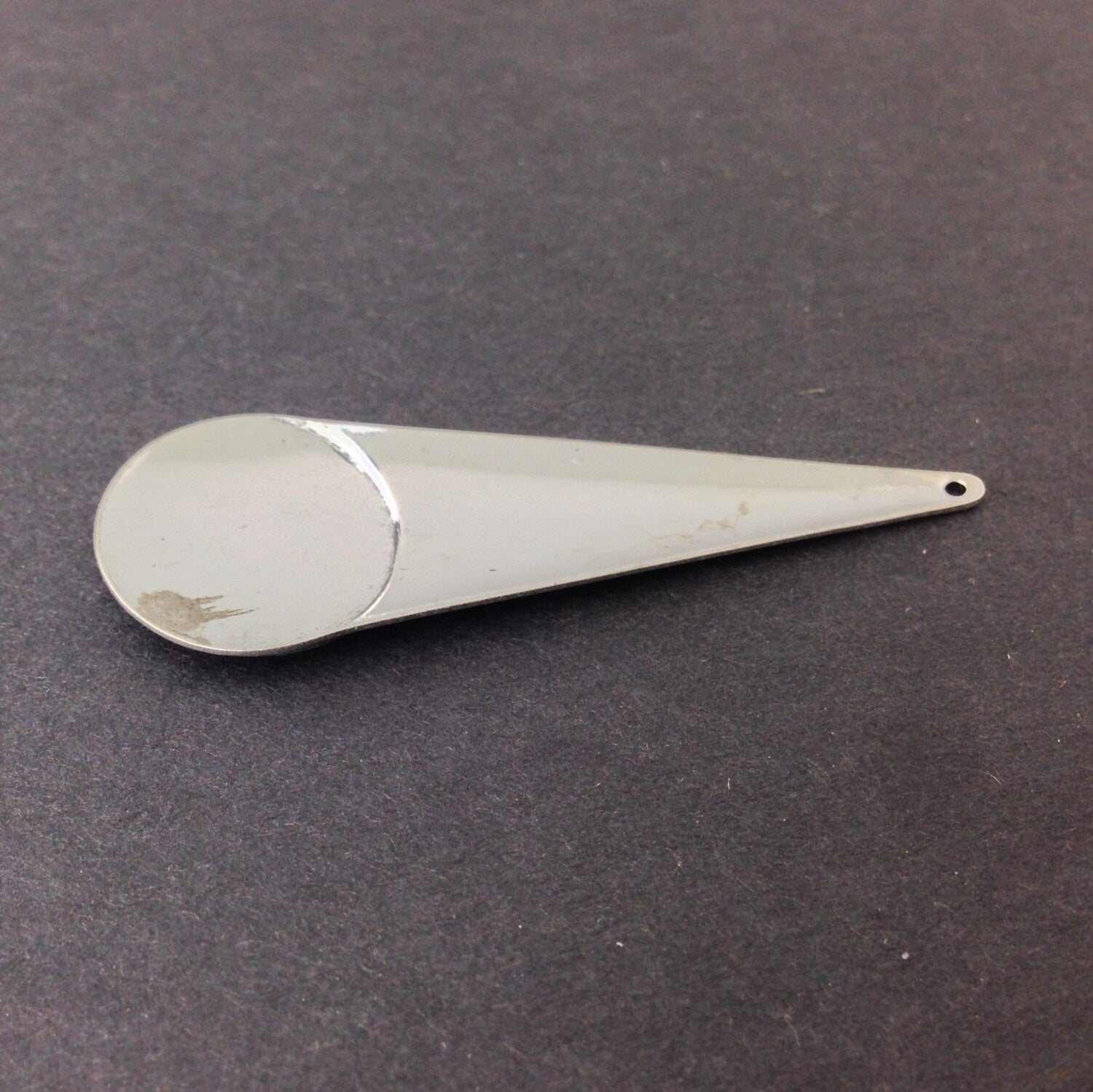 Long Silver Plated Geometric Circle Pendant Drop (4) mtl065F