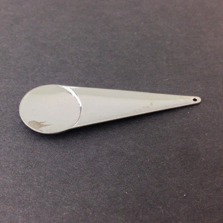 Long Silver Plated Geometric Circle Pendant Drop (4) mtl065F
