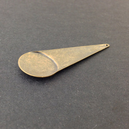 Long Brass Ox Geometric Circle Pendant Drop (4) mtl065Q