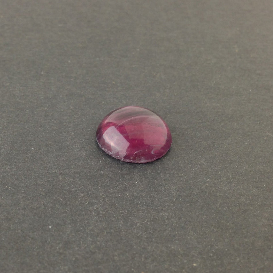 Vintage Amethyst and White Swirled Glass Cabochons Japan 18mm (2) cab099A