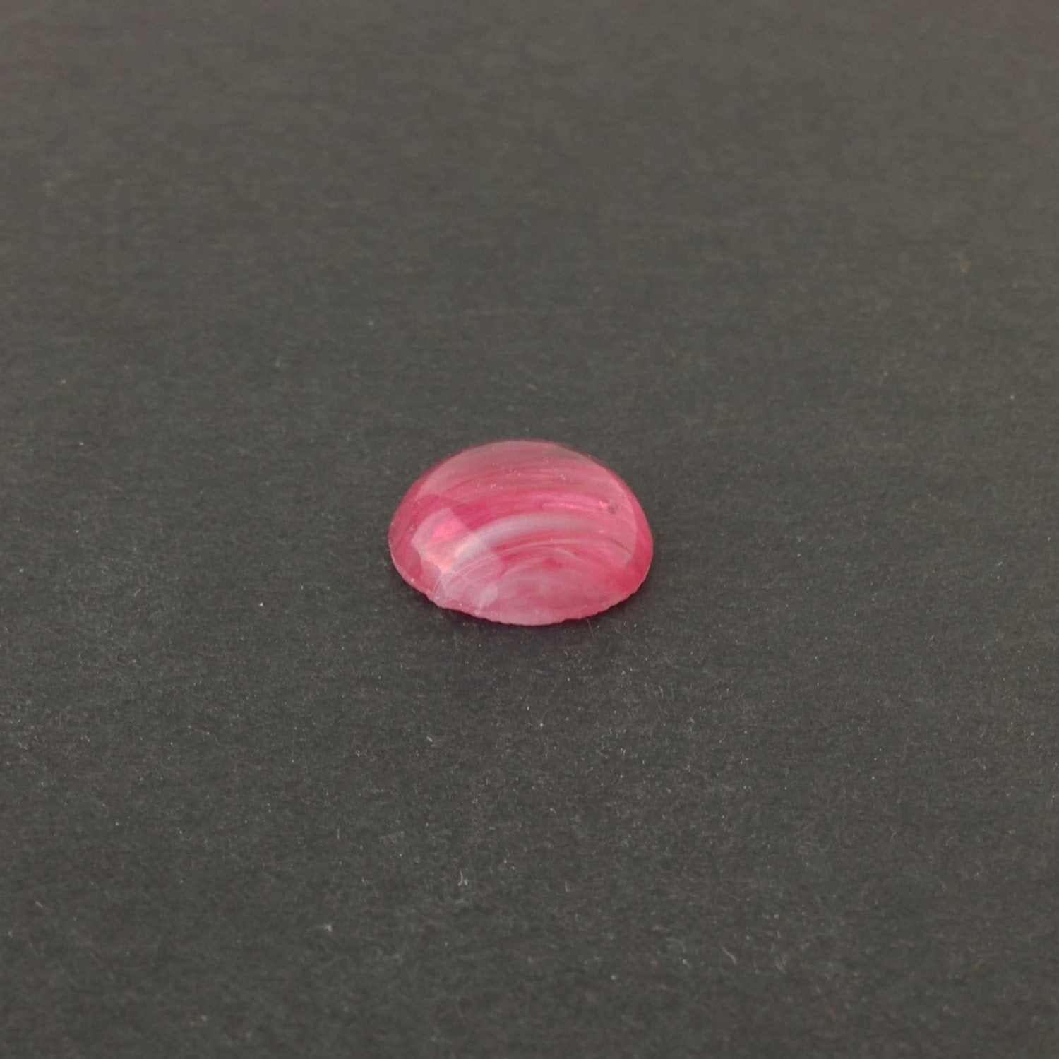 Vintage Pink and White Swirled Glass Cabochons Japan 18mm (2) cab099E