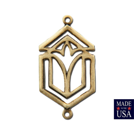 2 Loop Deco Connector Charm Pendant 23x13mm (6)