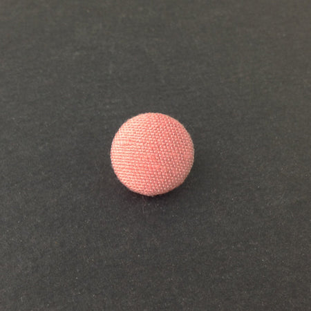 Vintage Peach Silk Buttons 15mm btn002D