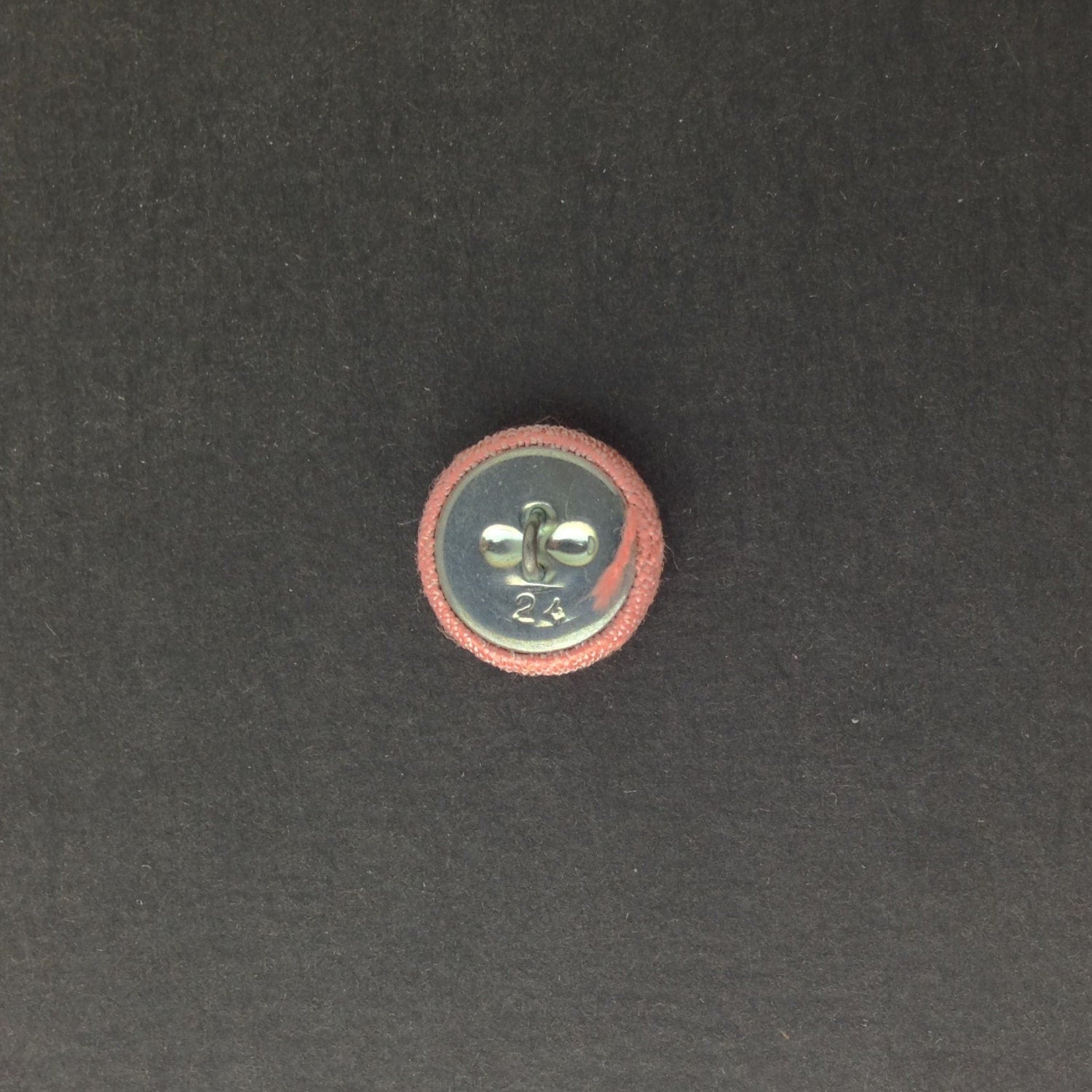 Vintage Peach Silk Buttons 15mm btn002D